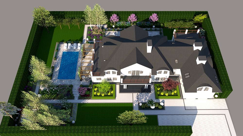 Plan i schemat ogrodu